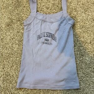 Pacific Sunwear Light Gray Tank Top